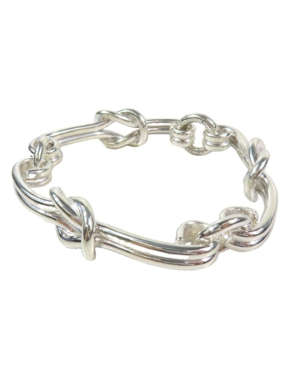Gucci Vintage Knot Bracelet Bangle Silver